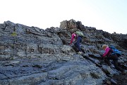 66 Da qui dura arrampicata  su rocce esposte, nn foto !